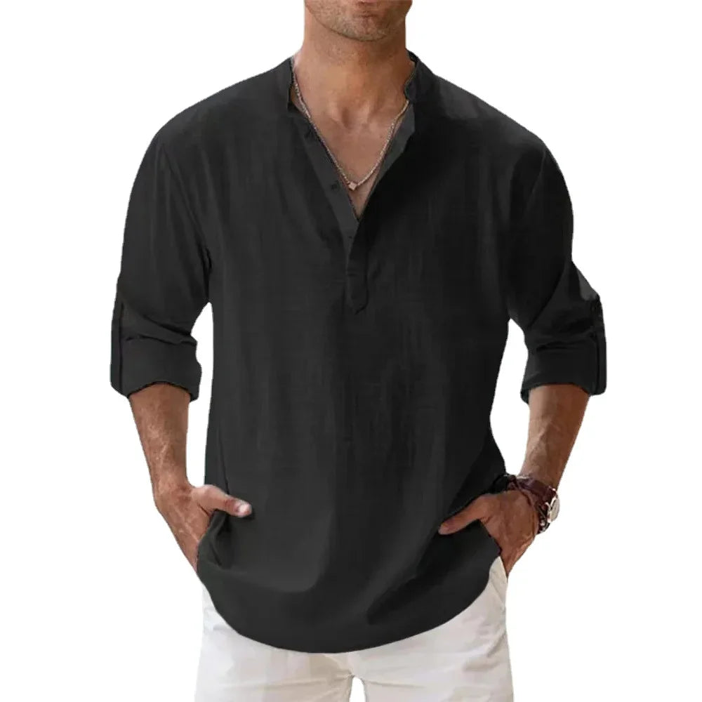 The Relaxed Linen Henley
