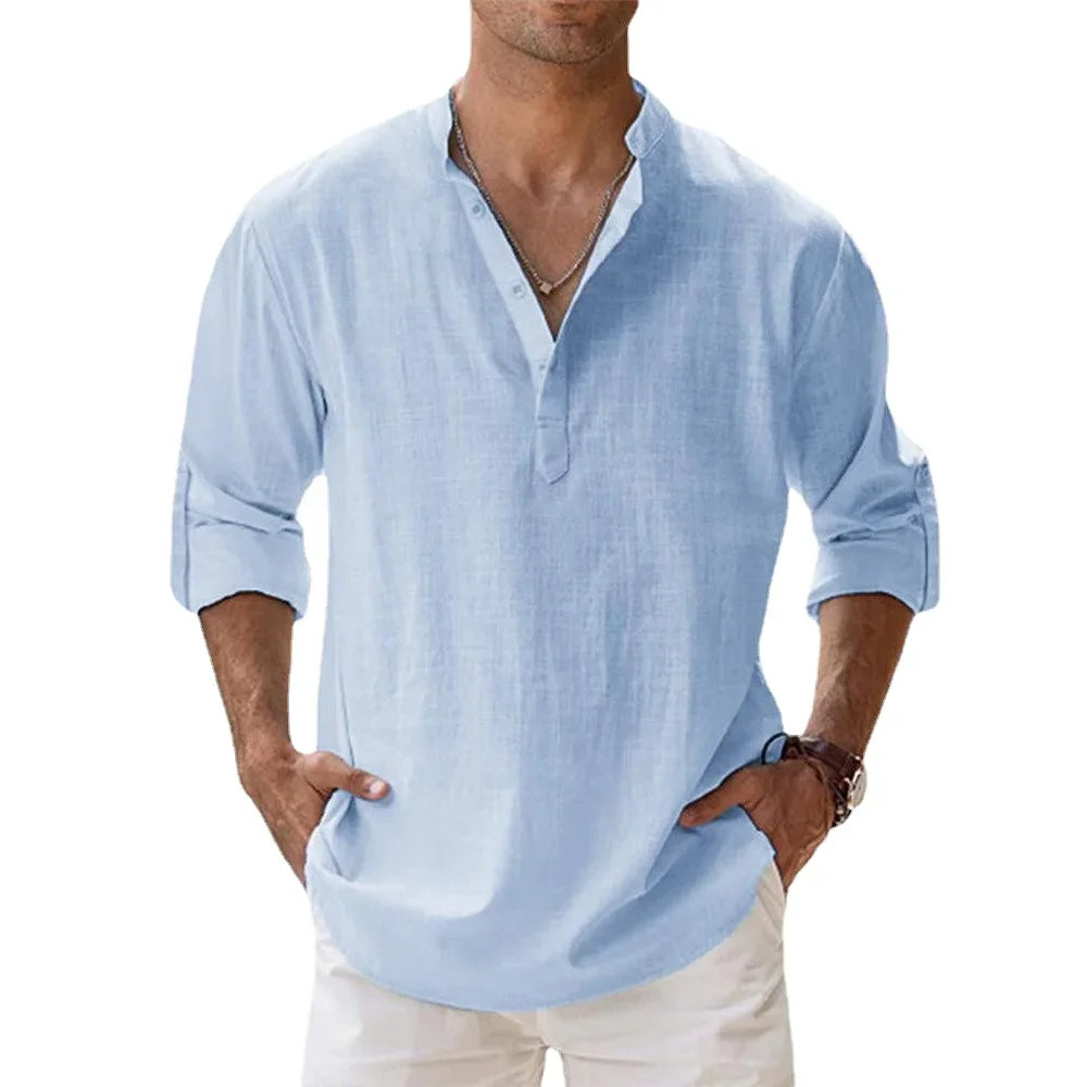 The Relaxed Linen Henley