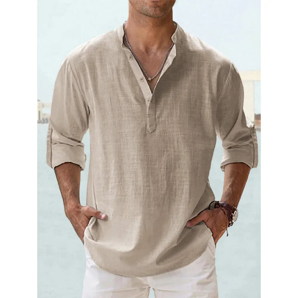 The Relaxed Linen Henley