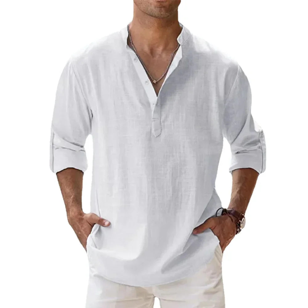The Relaxed Linen Henley
